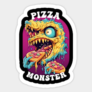 Pizza Monster Sticker